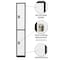 Adiroffice 12 in W, 12 in D, 72 in H, Steel ADI629-202-B-W-PKG-4 - alternate 2
